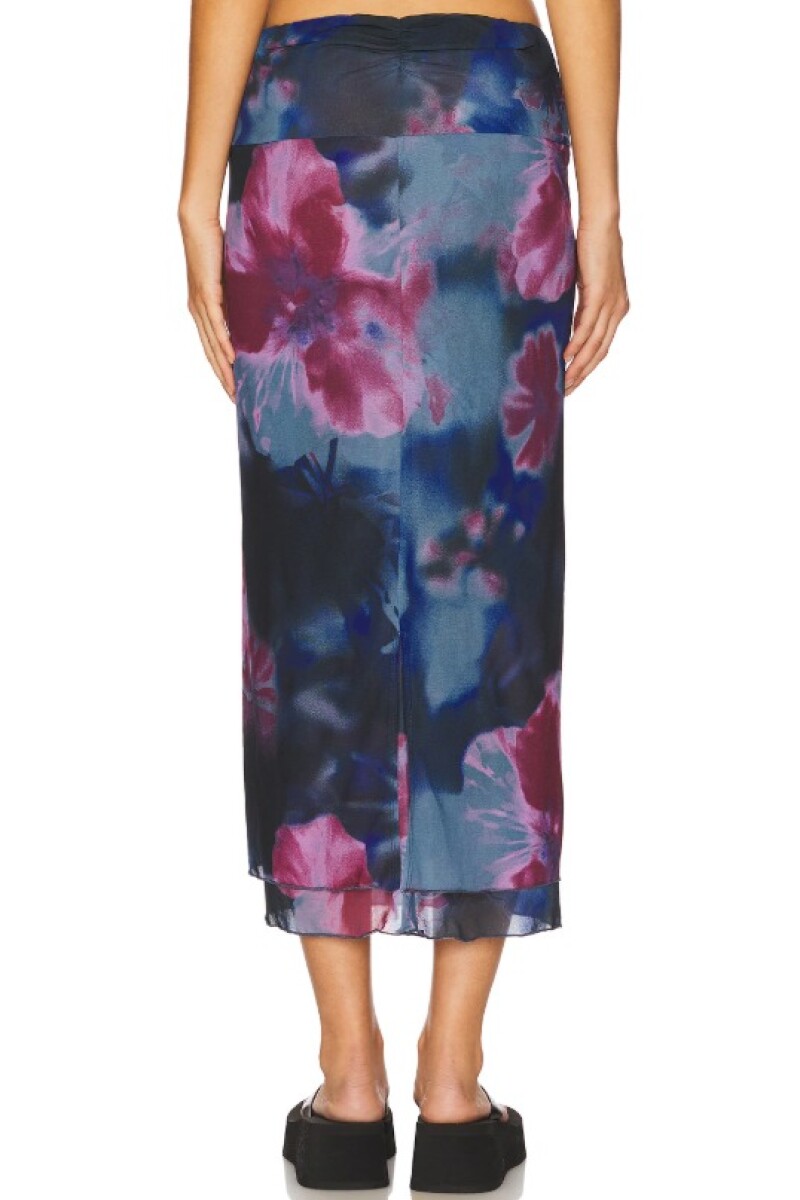 FALDA SUNSET MESH Morado