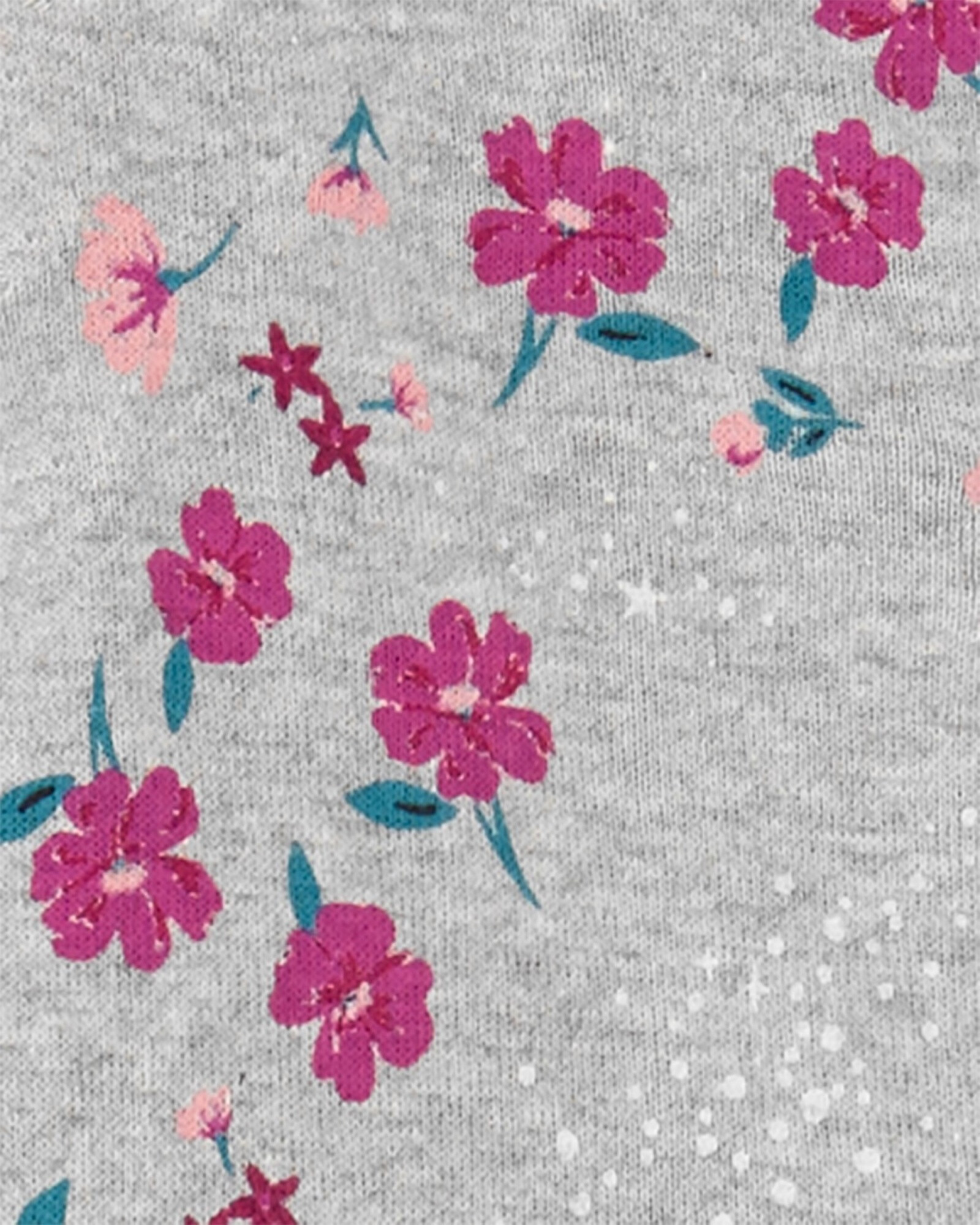 Set tres piezas pijama con pie, pantalón y body manga larga de algodón Sin color