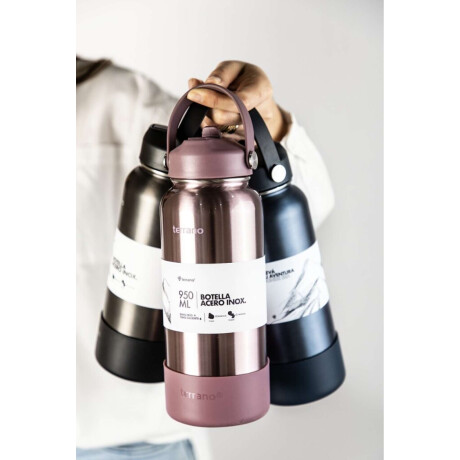 Botella Térmica Con Pico 950Ml. Lila Metalizado