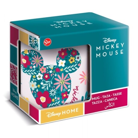 Taza Licencias de ceramica Mickey Mouse Flores