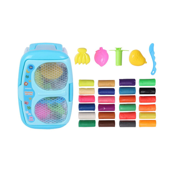 Plasticina 24 colores heladera celeste