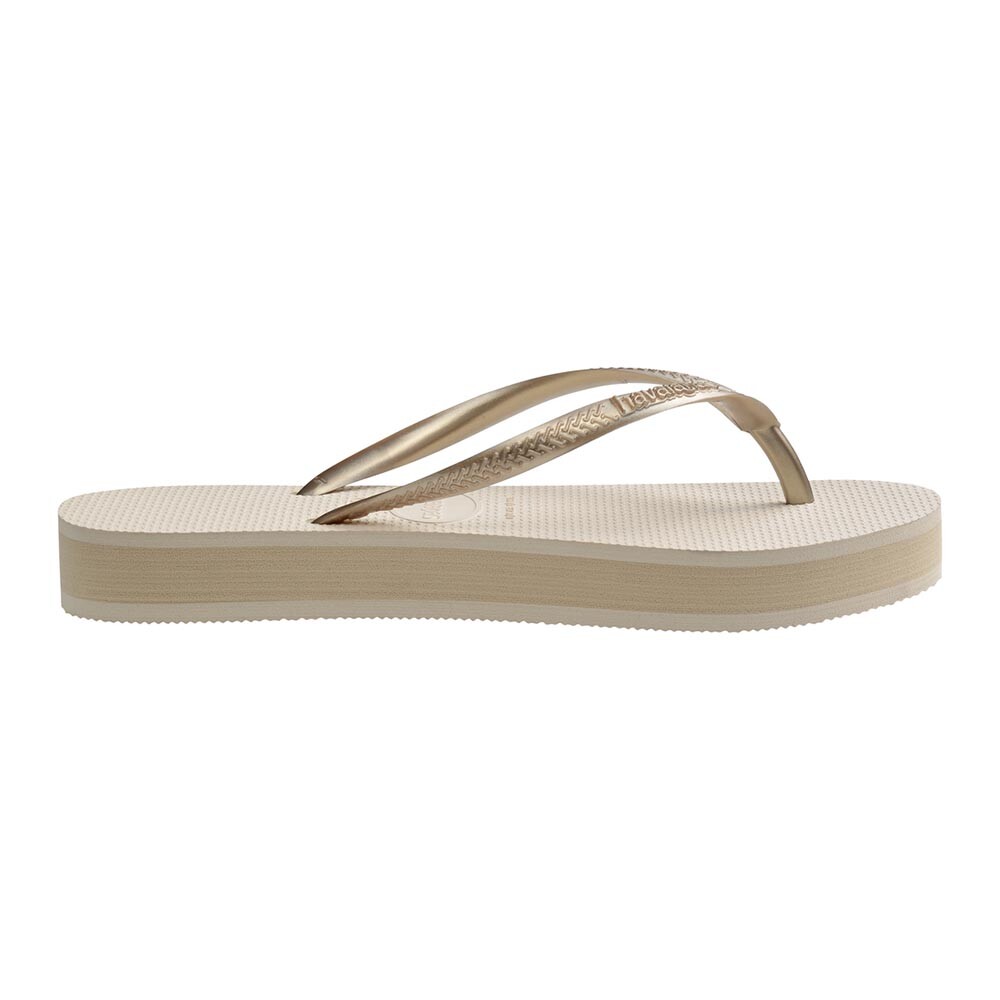 Sandalias Havaianas Slim Flatform Mujer Beige