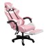 Silla Gamer Level Xtreme con Reposapiés Rosa Silla Gamer Level Xtreme con Reposapiés Rosa
