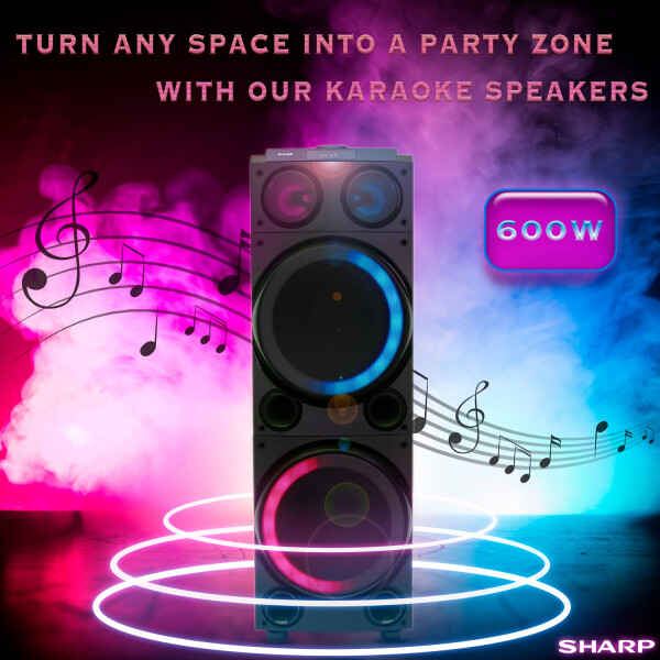 Torre De Sonido Sharp Ps-990 PARLANTE SHARP PS990 PARTY SPEAKER
