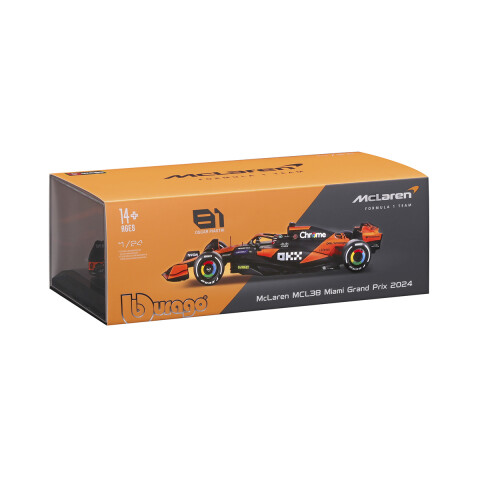 Auto Bburago Formula 1 McLaren con Exhibidor Escala 1:24 Oscar Piastri