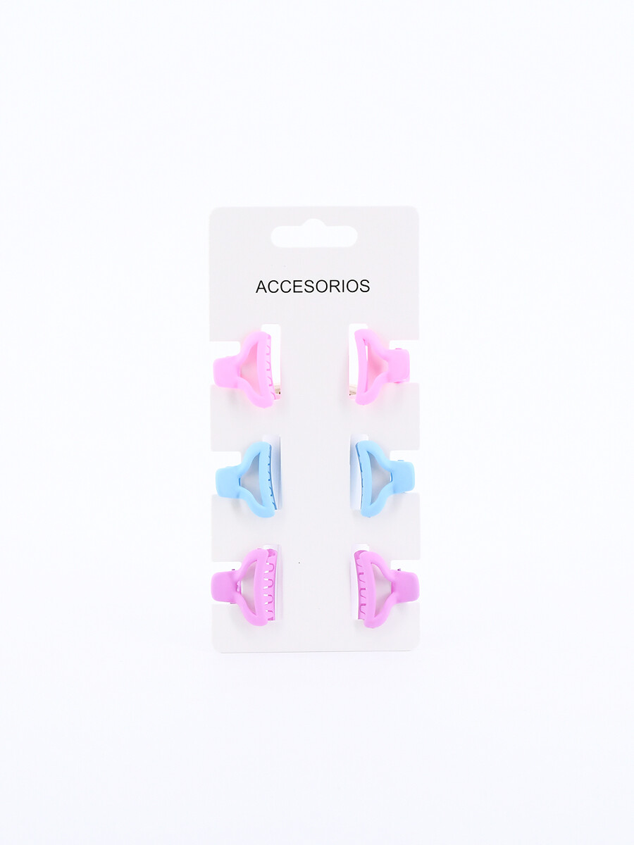 PACK DE PINZAS X 6 - MULTICOLOR 