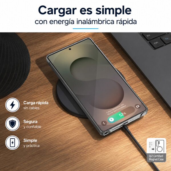 Cargador Samsung Inalámbrico Magnético 15w Qi2 CARGADOR SAMSUNG INALAMBRICO 15W QI2