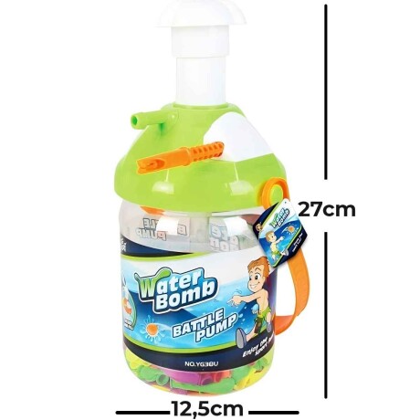 Botella Inflador Recarga + 250 Bombitas De Agua Jug002002