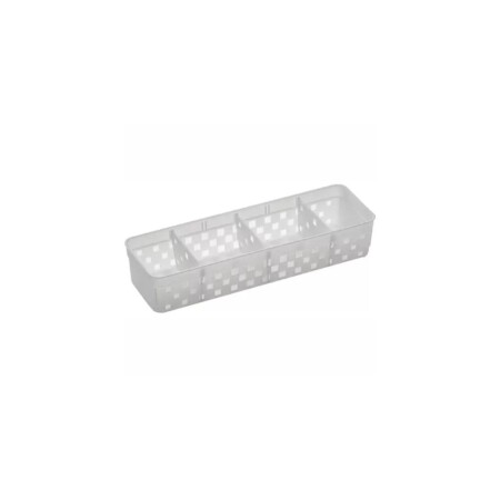 ORGANIZADOR CON DIVISIONES QUADRATTA 26X8X5CM Blanco