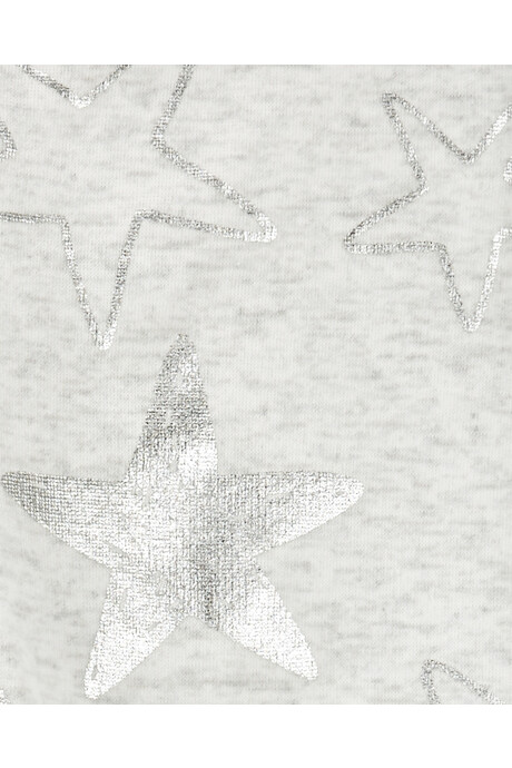 Calza de algodón con felpa, diseño estrellas Sin color