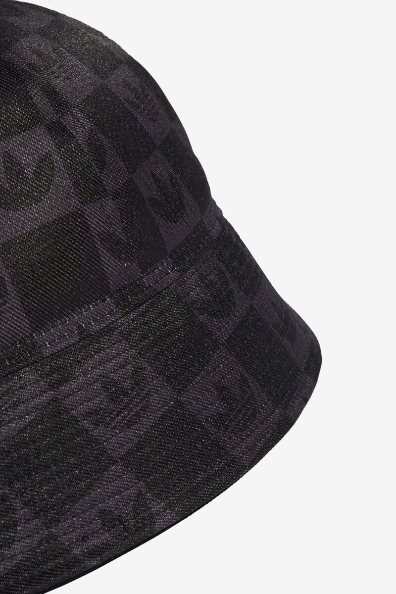 MONOGRAM BUCKET HAT Negro