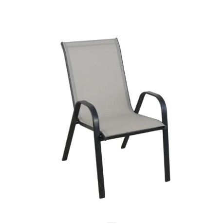 Silla de exterior Textilina Sling de acero crudo Silla de exterior Textilina Sling de acero crudo