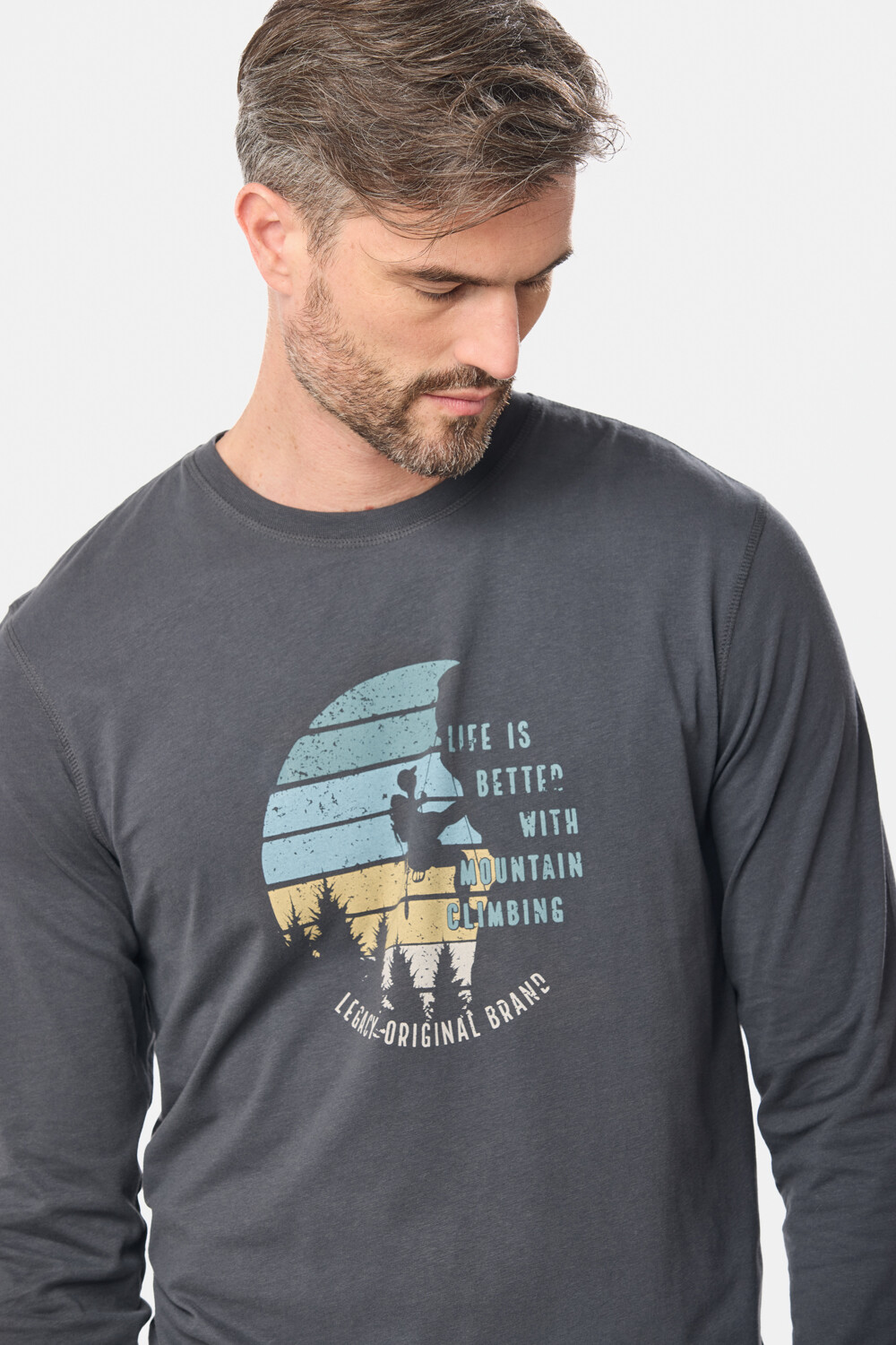 REMERA ESTAMPADA DE ALGODÓN Gris