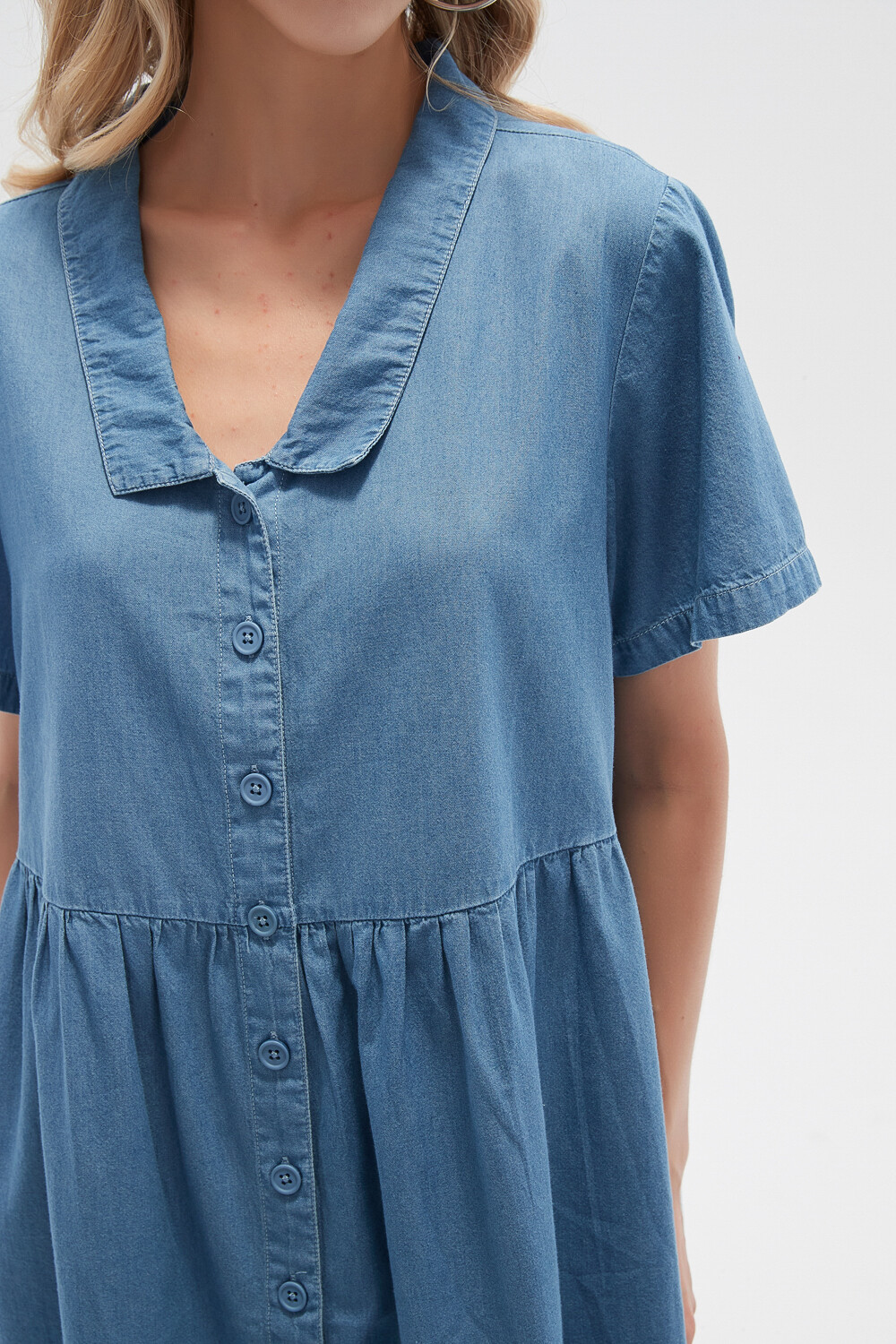 Vestido Crypto Celeste