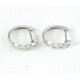 Caravanas En Oro Blanco 18K Con Brillantes Caravanas En Oro Blanco 18K Con Brillantes