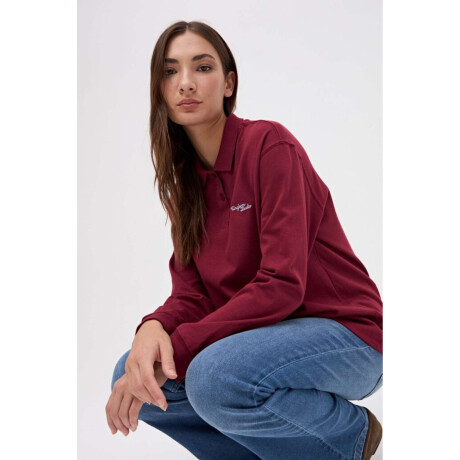 Remera polo Belia Bordo