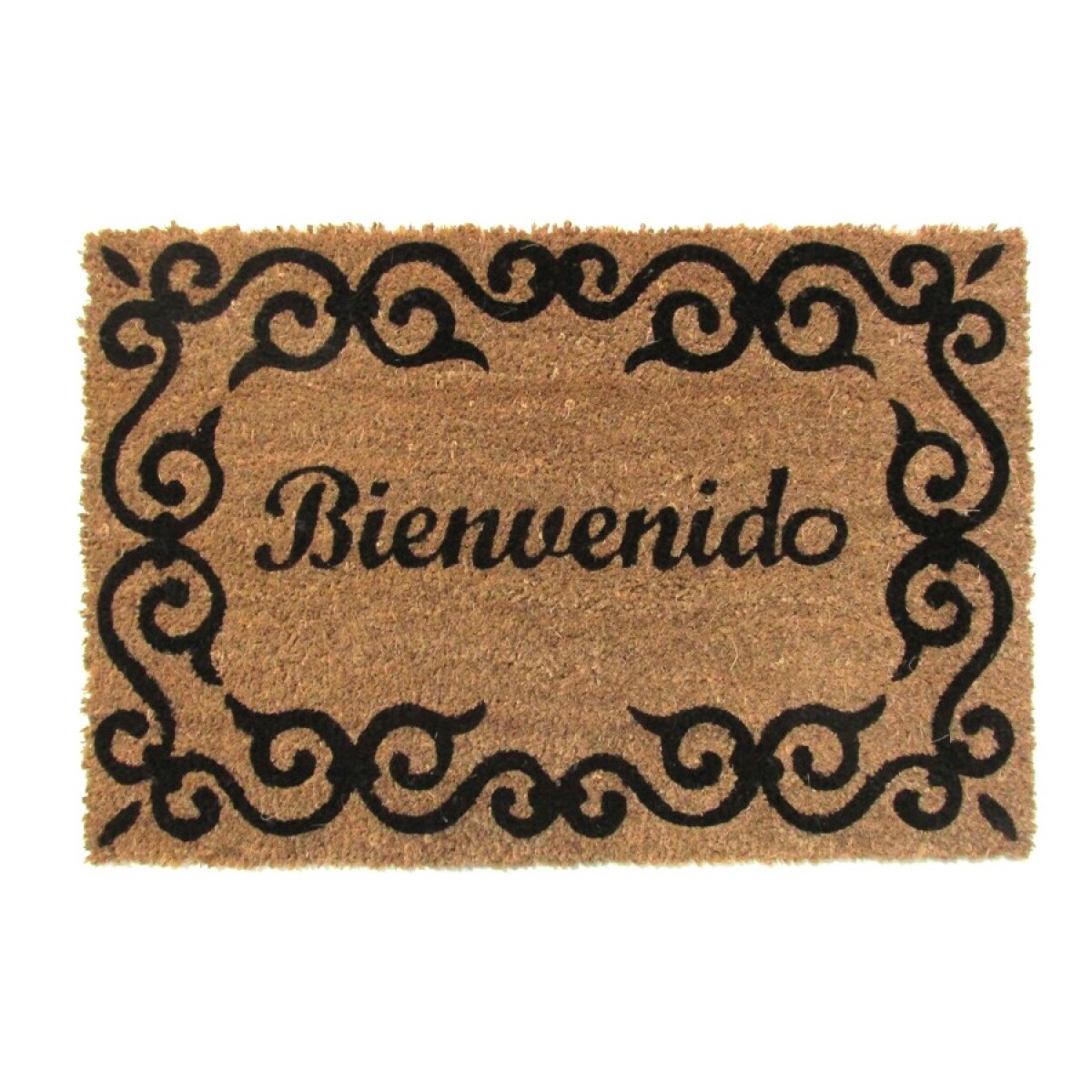 Alfombra Puerta Entrada Felpudo Coco Goma 40X60 - Bienvenido 
