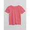 V-LS SLD RIB KNIT T CAMELIA ROSE