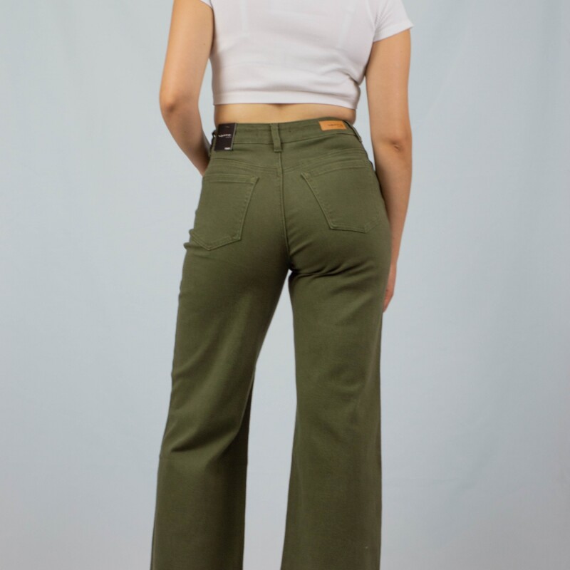 Pantalon Wide Leg Dalia Wanna Green