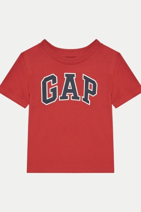 Remera Logo Gap Manga Corta Toddler Niño Modern Red
