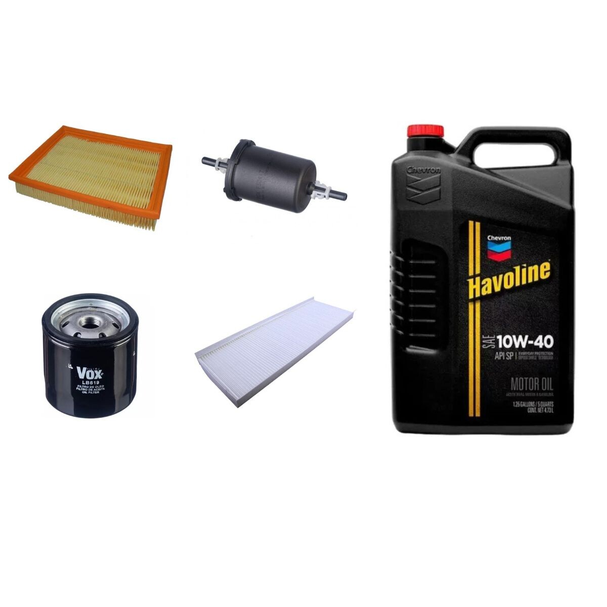 KIT DE FILTROS Y ACEITE 10W40 TEXACO 