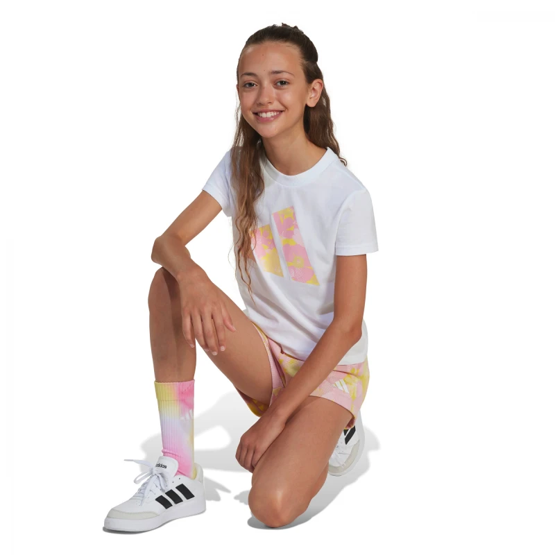 Remera Seasonal Essentials Flower de Niños Blanco