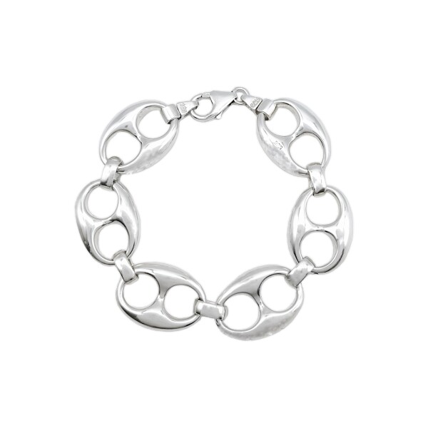Pulsera Calabrote-Plata 925 inflada-Sin piedra-PU3040 sinpiedra