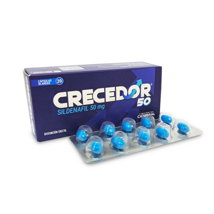 CRECEDOR 50 MG CJ X 20 CAPS. BLANDAS única
