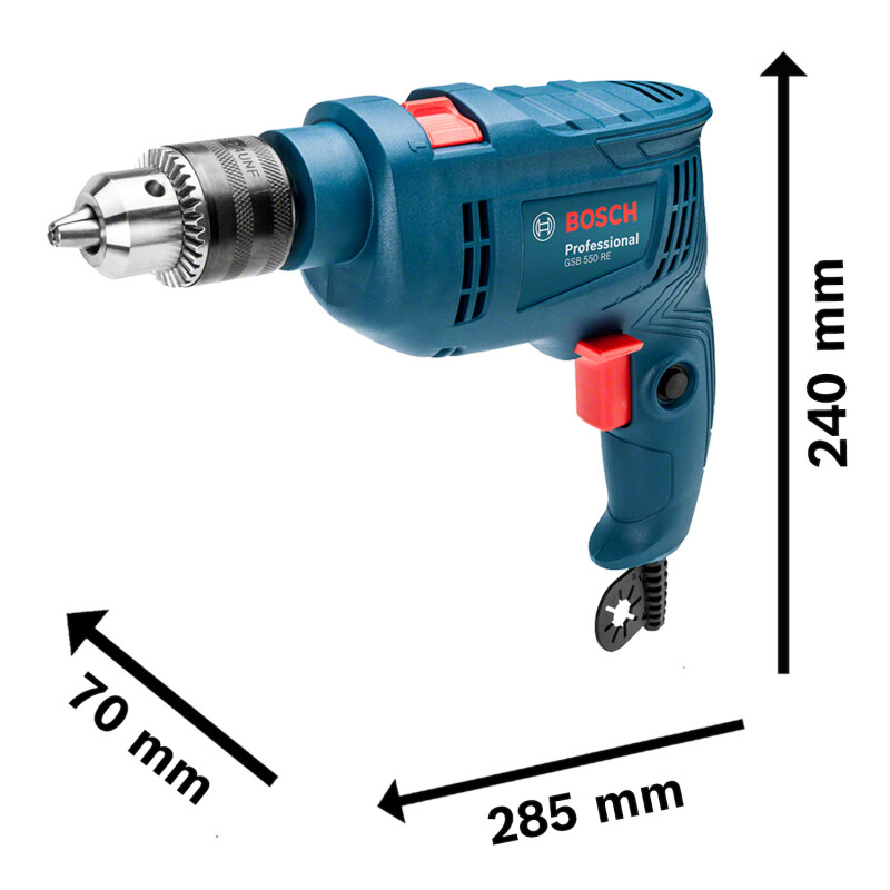 Taladro Percutor Bosch GSB 550 RE 550W 220V 1 año / Bosch Unica