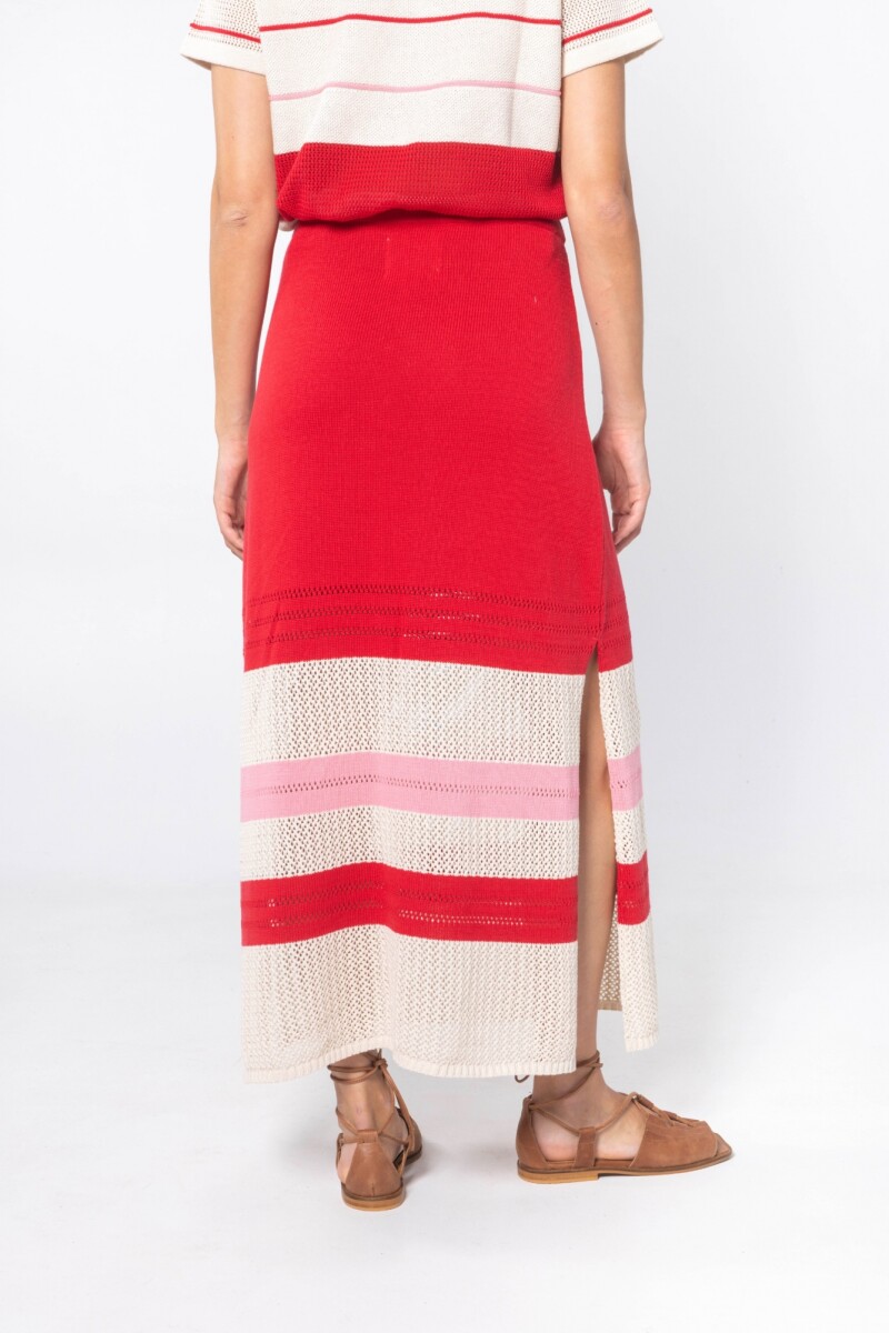 FALDA KNIT Crudo Beige