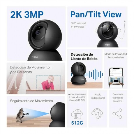 Cámara de Seguridad TP-LINK Tapo C211 2K Visión Nocturna Cámara de Seguridad TP-LINK Tapo C211 2K Visión Nocturna
