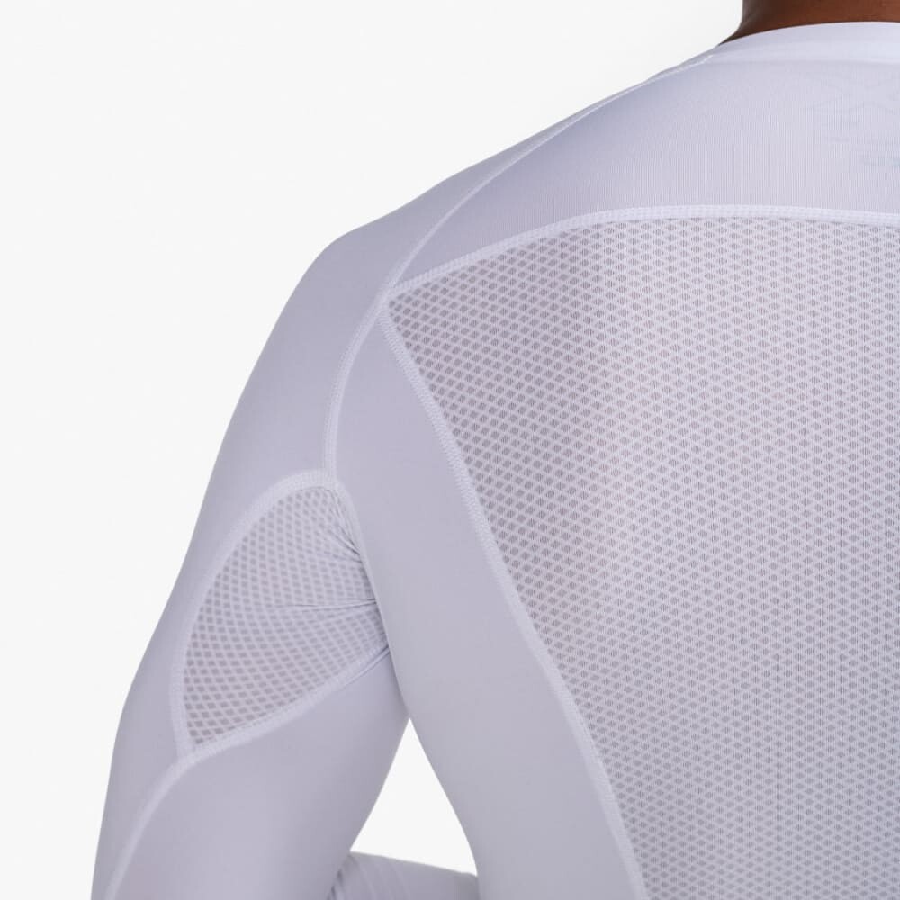 Core Compression Game Day Long Sleeve - Hombre White/white