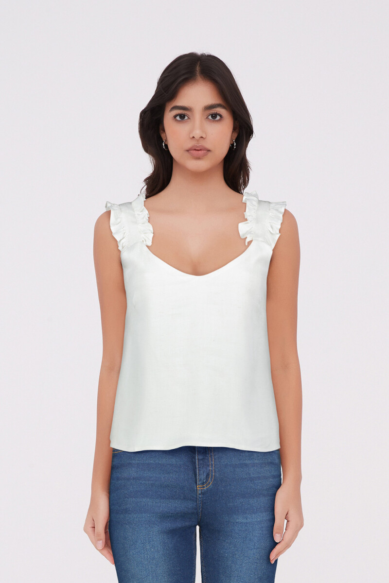 Musculosa Bugambilia - Blanco 