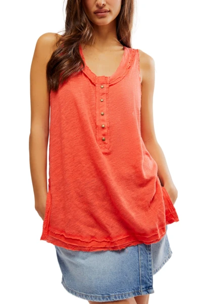 LOVE LANGUAGE SOLID TANK Rojo