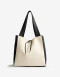 Shopper Basicos Shopper Con Bolso Bicolor - Combinacion Bicolor