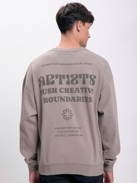 Buzo deportivo oversize Marrón