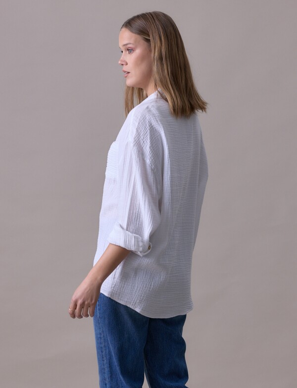 Camisa Bolsillo BLANCO