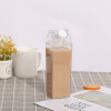 Botella acrílica estilo caja de leche mediana 500ml Botella acrílica estilo caja de leche mediana 500ml
