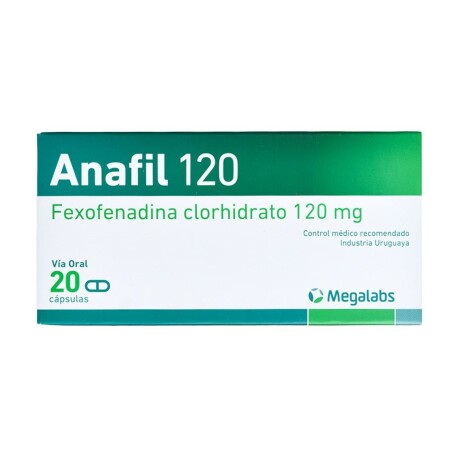 Anafil 120mg X 20 Comprimidos | Tratamiento Alergias Severas Anafil 120mg X 20 Comprimidos | Tratamiento Alergias Severas