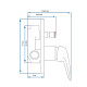 Griferia De Ducha De Empotrar Linea Arona Aqualia Monocomando Cromo CROMO