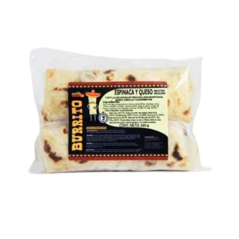 Burritos espinaca y queso - 300 gr Burritos espinaca y queso - 300 gr