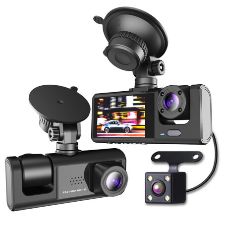 CÁMARA PARA AUTO DASH CAM DELANTE Y TRASERA SUPER HD CÁMARA PARA AUTO DASH CAM DELANTE Y TRASERA SUPER HD