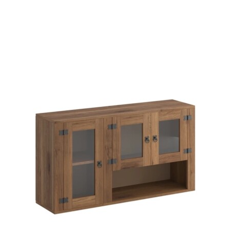 Aéreo Mexicano 3 Puertas Vidrio y Estante Nogal 2003 Aéreo Mexicano 3 Puertas Vidrio y Estante Nogal 2003