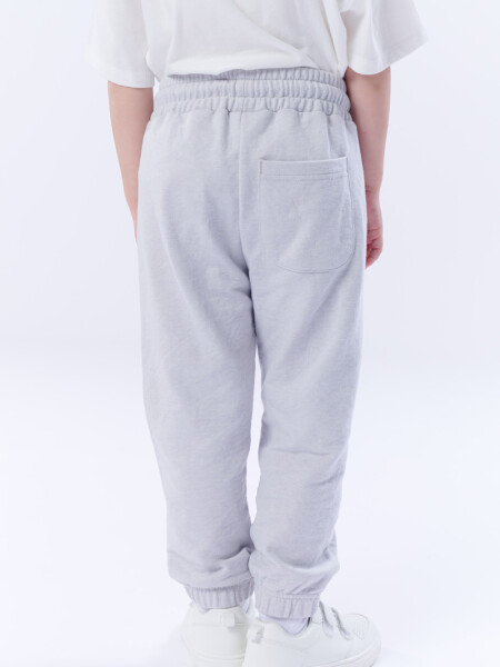 Pantalón deportivo con puño Gris Claro