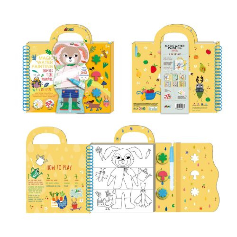 LIBRO MAGICO ANIMALES - PINTURA AL AGUA Libro Magico Animales - Pintura Al Agua