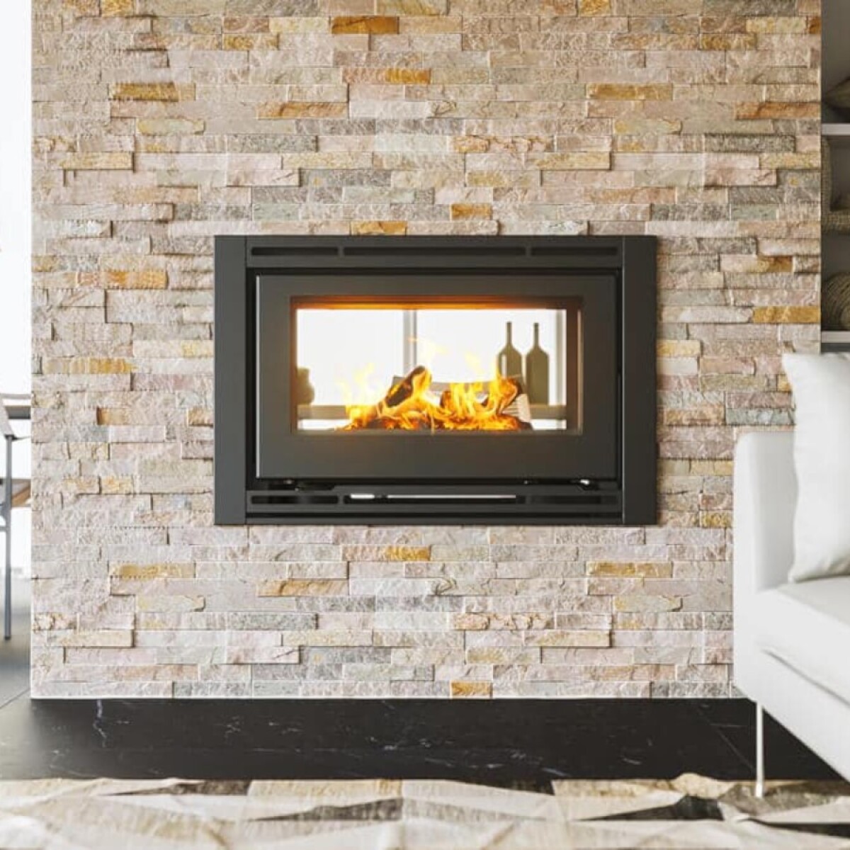 Calefactor Insertable Praga 897 Doble Frente Eko Varmo 