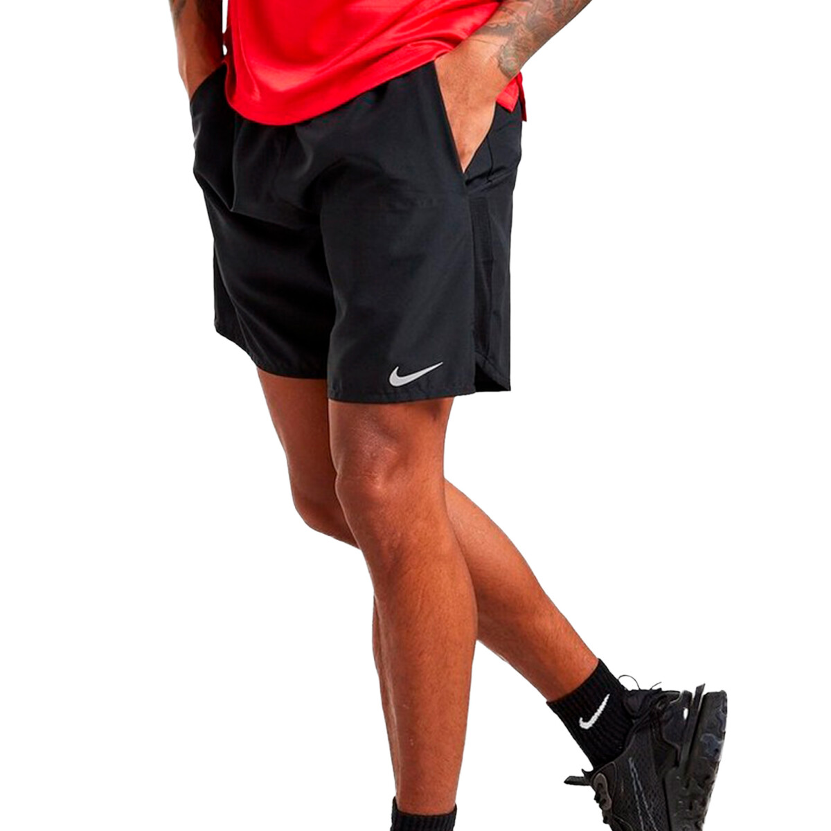 Short Running Nike M NK DF CHALLENGER 7BF de Hombre - CZ9066-010 - Negro 