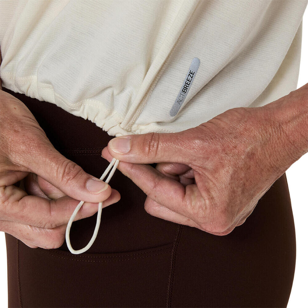 Polo Running Nagino Run Adjustable SS Top Mujer Birch Heather