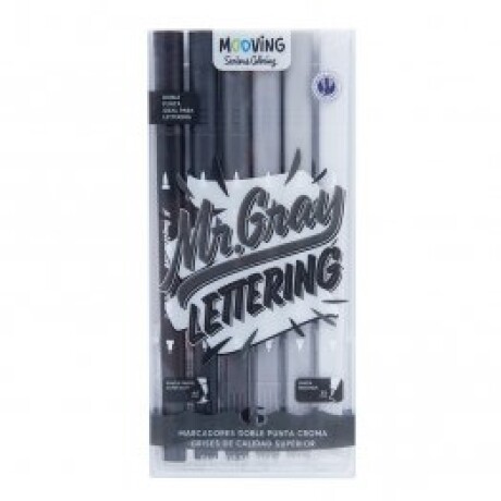 Marcador Mooving Lettering Doble Punta x 6 Marcador Mooving Lettering Doble Punta x 6