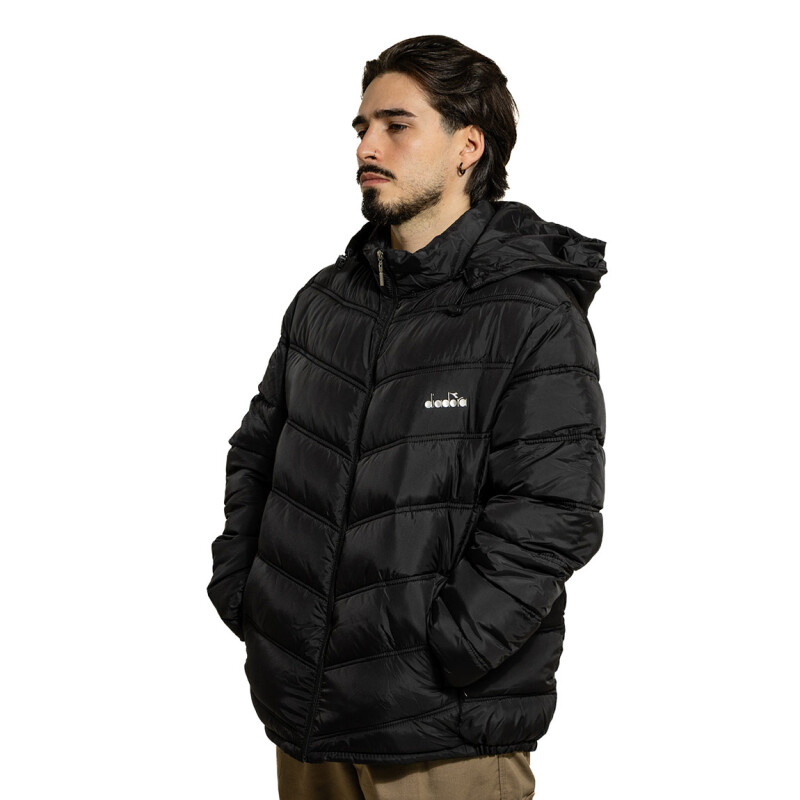 Diadora Campera Poliester / Hombre - Negro Negro